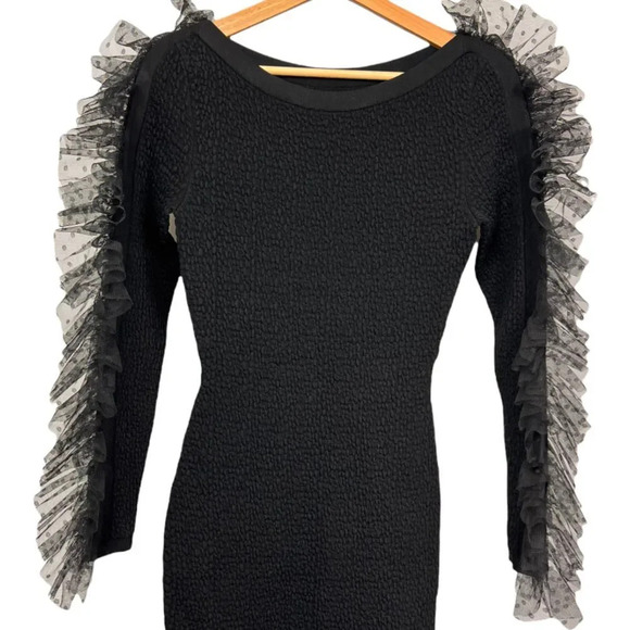 RONNY KOBO Yasmin Tulle Jacquard Mini Dress - Picture 3 of 7